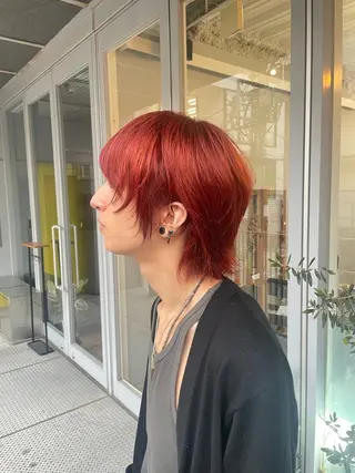 ショート カラー メンズ SHO 👻原宿 /艶カラーのヘアスタイル