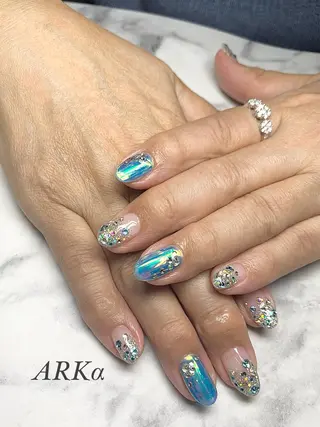 ミディアム ネイル Nailsalon ARKαのネイルデザイン