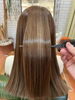 セミロング カラー 石井 佑樹のヘアスタイル