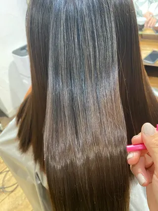 ロング カラー パーマ La  SHE's 天王寺店所属・マルヤマ リナのマツエク・マツパデザイン