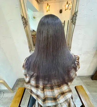 セミロング 🧸柔らかいベージュ カラー🧸氏家達哉のヘアスタイル