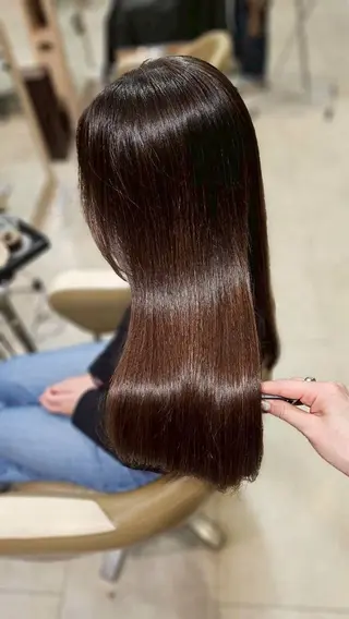 セミロング カラー 小野 紋樺のヘアスタイル