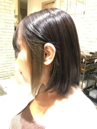 ショート カラー ヘアアレンジ 柳井 準平のヘアスタイル