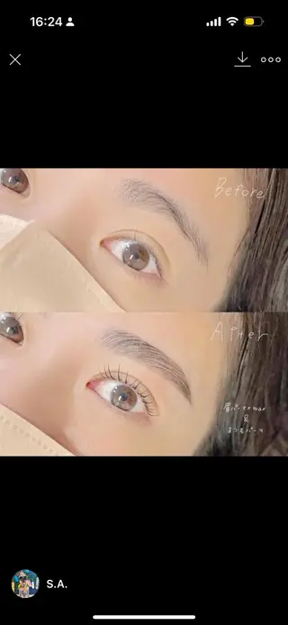 マツエク・マツパ 眉毛とまつ毛パーマの専門店 ロレインブロウ成田店所属・長嶋 美咲のマツエク・マツパデザイン