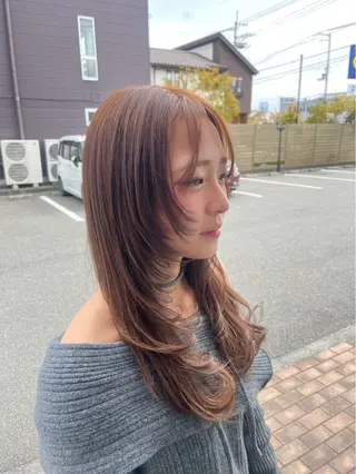 ロング 佐野 悠のヘアスタイル