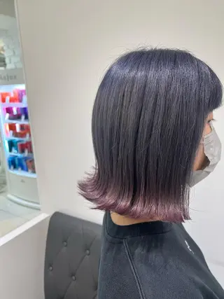 ミディアム カラー 【暖色カラー特化】 中山由梨のヘアスタイル