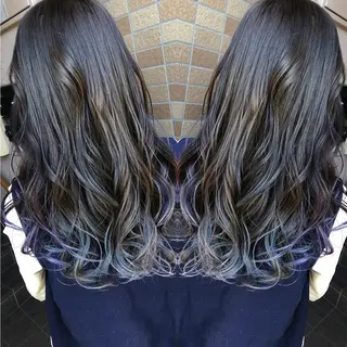 ロング StellA所属・アートディレクター ワダヒサノリのヘアスタイル