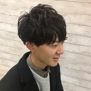 パーマ メンズ 関 桃子のヘアスタイル