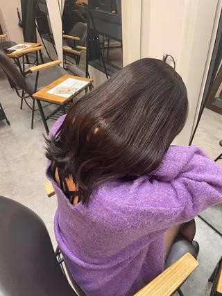 ミディアム カラー ボブ/髪質改善/ soiナカジママドリのヘアスタイル