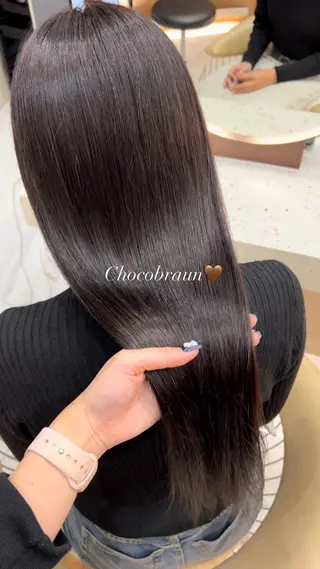 ロング 髪質改善/透明感カラ ー/みほのヘアスタイル