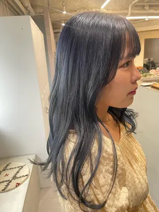 セミロング カラー yui/ layer cutのヘアスタイル