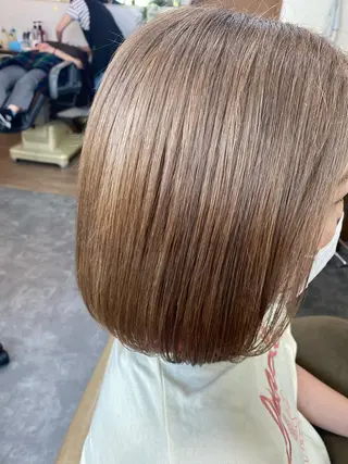 セミロング 永沼 真依のヘアスタイル