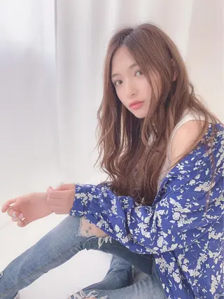 ロング カラー hair salon mementoのヘアスタイル