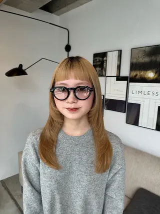 ミディアム 髪質改善/縮毛矯正 新潟/レイヤー/有紗のヘアスタイル