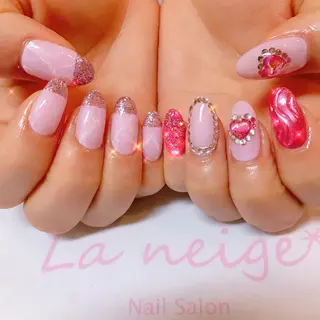 ネイル La neige* yuki 🥯🍑のネイルデザイン