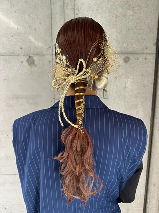 ロング ヘアアレンジ 女性に人気♪ はやしほのかのヘアスタイル