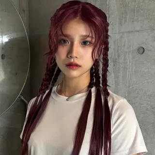 ロング カラー ハイトーン特化/りく /デザインカラー🫟のヘアスタイル