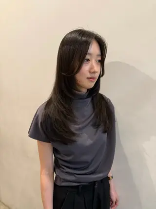 ロング yamashita moekaのヘアスタイル
