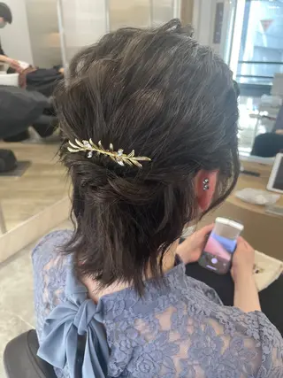 ショート ヘアアレンジ tricot TOKYO  AVEDA所属・髪質改善\艶髪カラー 💐園田さやかのヘアスタイル