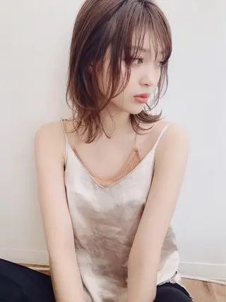 ミディアム 鎌倉 彩のヘアスタイル