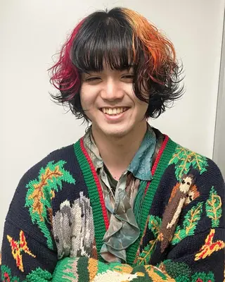 ショート カラー moriofromlondon原宿本店所属・fumikaブリーチ /ウルフのヘアスタイル