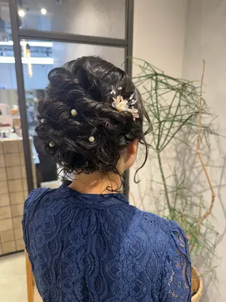 ショート ヘアアレンジ 透明感カラー✨艶髪 制作🌱山根あゆみのヘアスタイル