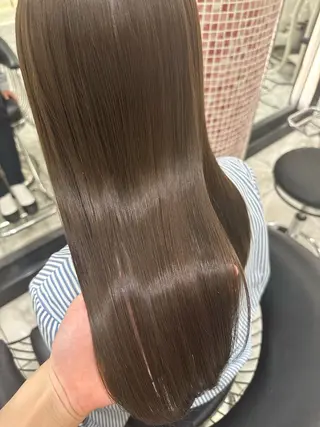 ロング 韓国風パーマ/ヘア セット/店長みづきのヘアスタイル