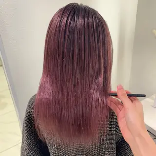 ミディアム 渡邊楓果／髪質改善 ブリーチ/カラーのヘアスタイル