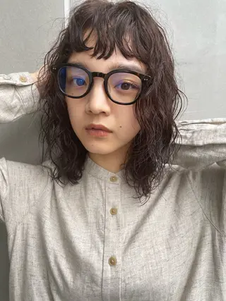 ショート カラー パーマ 斎藤祐樹 /レイヤー/パーマのヘアスタイル