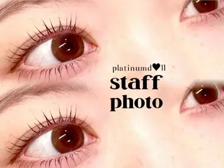 マツエク・マツパ ᴘʟᴀᴛɪɴᴜᴍ ᴅᴏʟʟ❤︎ʀɪɴᴀのマツエク・マツパデザイン