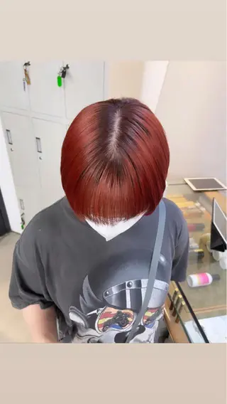 ショート カラー 渋谷ケアブリーチ Suuのヘアスタイル