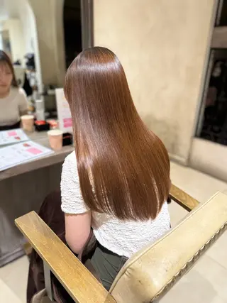 ロング カラー 🫧ボブ/ツヤ髪/美 髪矯正／菜結のヘアスタイル
