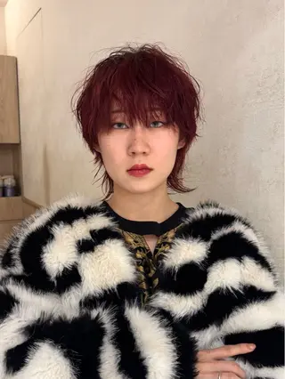 ショート カラー izumi/ ボブ/パーマのヘアスタイル