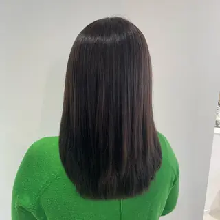 セミロング ボブ／ブリーチカラー ／ゆづき🌟のヘアスタイル