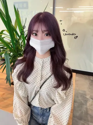 ロング カラー 韓国ヘア特化 💟 ララア 💟のヘアスタイル