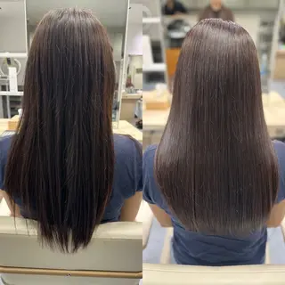 ロング パーマ 髪質改善/縮毛矯正 /ブリーチ矯正/岡部のヘアスタイル
