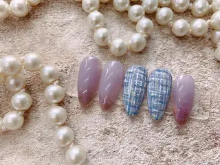 ネイル ネイルサロンAiri 長さ出し·シンプルのネイルデザイン