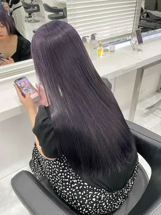 カラー 大人っぽ韓国🤍ブリ ーチ/mitsukiのヘアスタイル