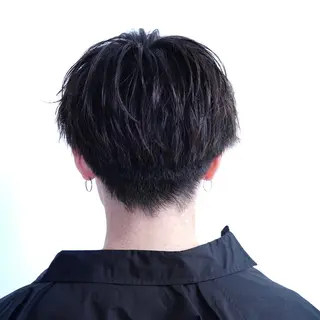 カラー パーマ メンズ スパイラル波巻き パーマ井本汰壱のヘアスタイル
