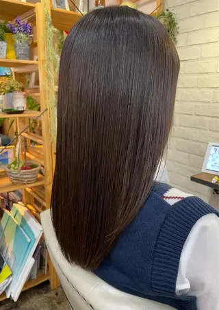 セミロング hair living Liko池袋東口店所属・✨透明感カラー🌱 上村　舜のヘアスタイル