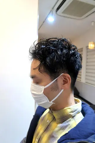 メンズ ショート パーマ tenny調布 いしまつのヘアスタイル