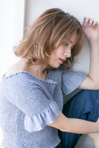 ミディアム 前田　真吾 ⭐️パーマの人⭐️のヘアスタイル