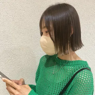 ミディアム カラー 💎寒色特化💎 透明感カラーみきのヘアスタイル