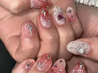 ネイル na🎀🎀na ちゅるちゅるのネイルデザイン