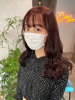 セミロング カラー ヘアアレンジ XENA表参道 MIKUのヘアスタイル