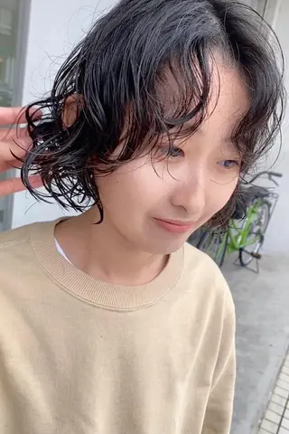 ショート パーマ 藤野 けいごのヘアスタイル