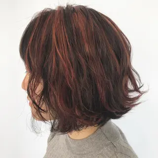 ミディアム sano sayakaのヘアスタイル
