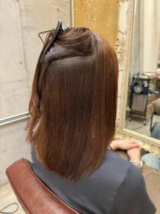 ミディアム &-hair salon 髪質改善＆ツヤ髪＆美髪所属・＆-HAIR佐藤 ゆいモデル募集中のヘアスタイル