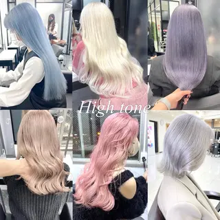 カラー シールエクステ特化 ハイトーン、NANAのヘアスタイル