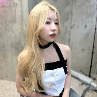 セミロング 新宿/韓国風レイヤー 髪質改善/渋谷直樹のヘアスタイル